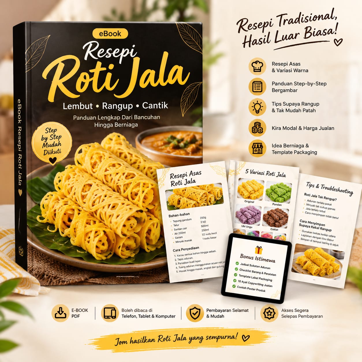 Resepi Roti Jala