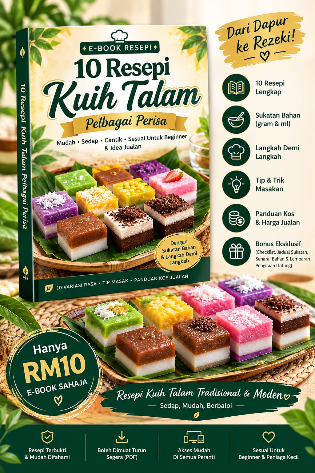 Resipi Kuih Talam